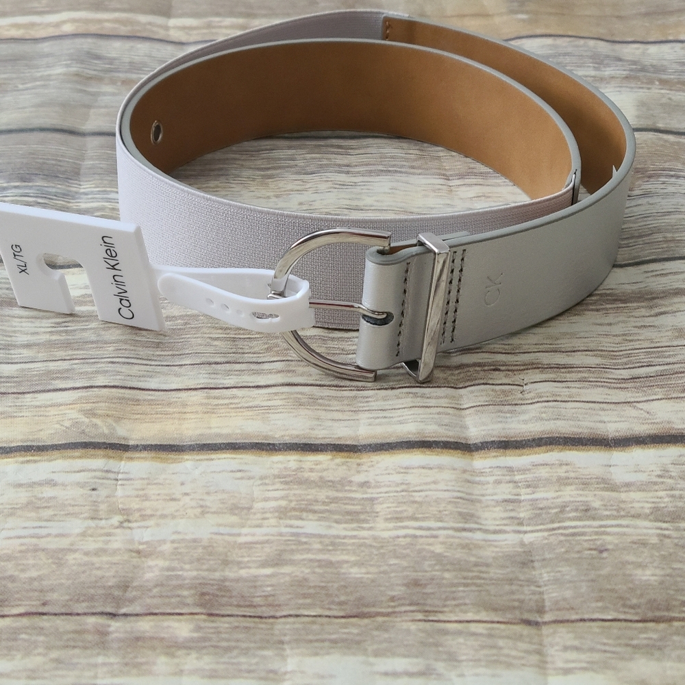 Calvin Klein Women's Silver  Stretchy Belt - XL